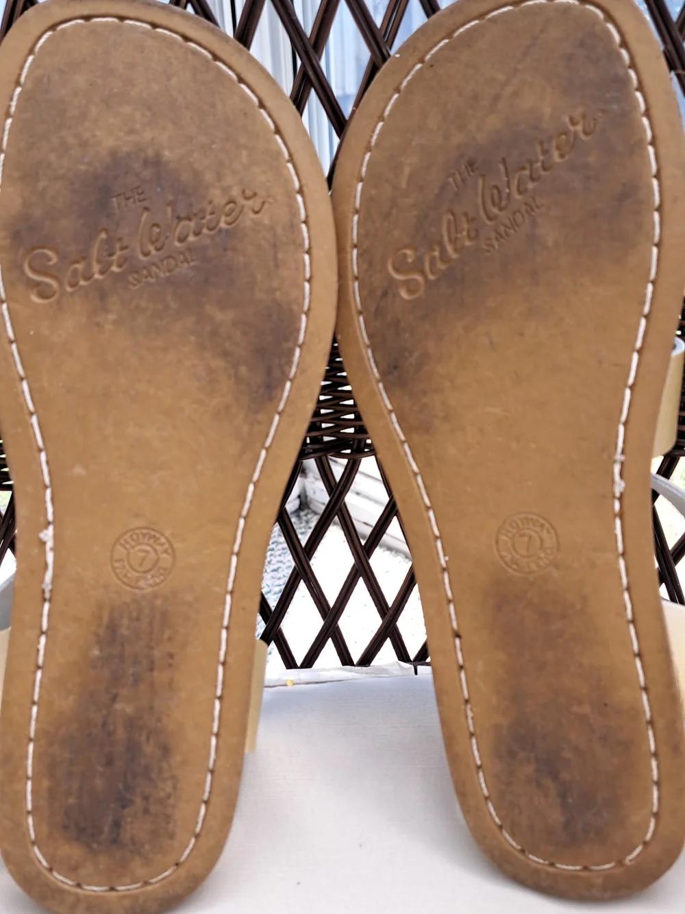 Salt Water Sandals Gold US Womens8-9 - Picture 9 of 16